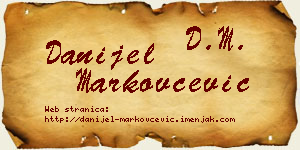 Danijel Markovčević vizit kartica